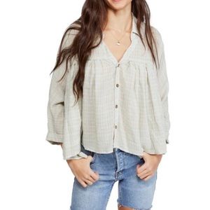 *SOLD* FreePeopleNWT Rainbow Picnic Button Down